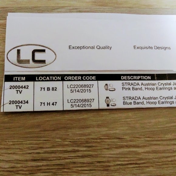 WATCH, BRACELET&HOOP EARRINGS SET*STRADA*PINK BAND*RAINBOW AUSTRIAN CRYSTALS. - Picture 15 of 16